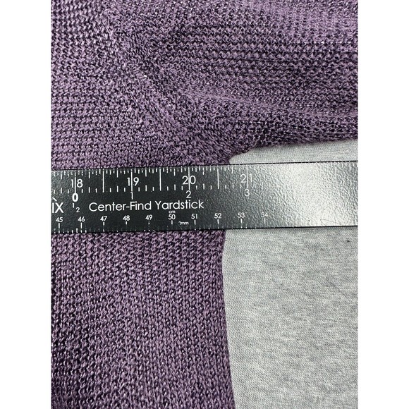 TALBOTS PURPLE WOOD BUTTON CARDIGAN LARGE KNIT LONG SLEEVE - Picture 7 of 8